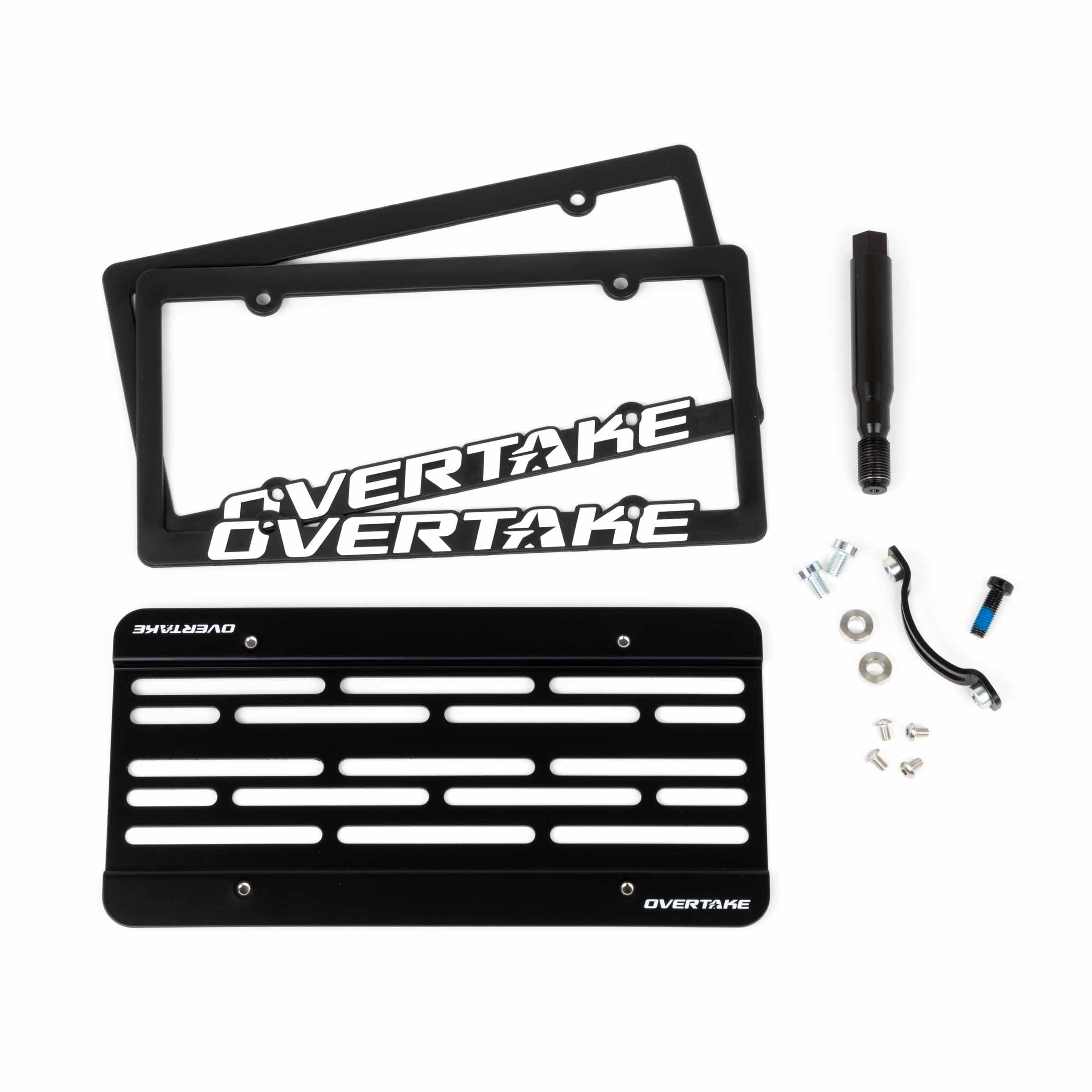 Overtake MaxxAdjust License Plate Relocation Kit - Subaru 02-07 Impreza / WRX / STI