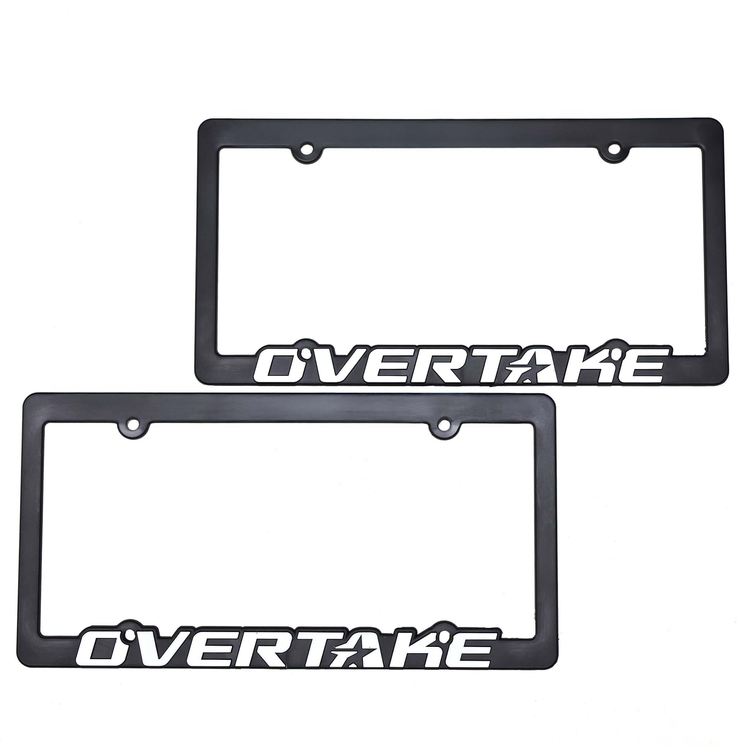 Overtake License Plate Frames