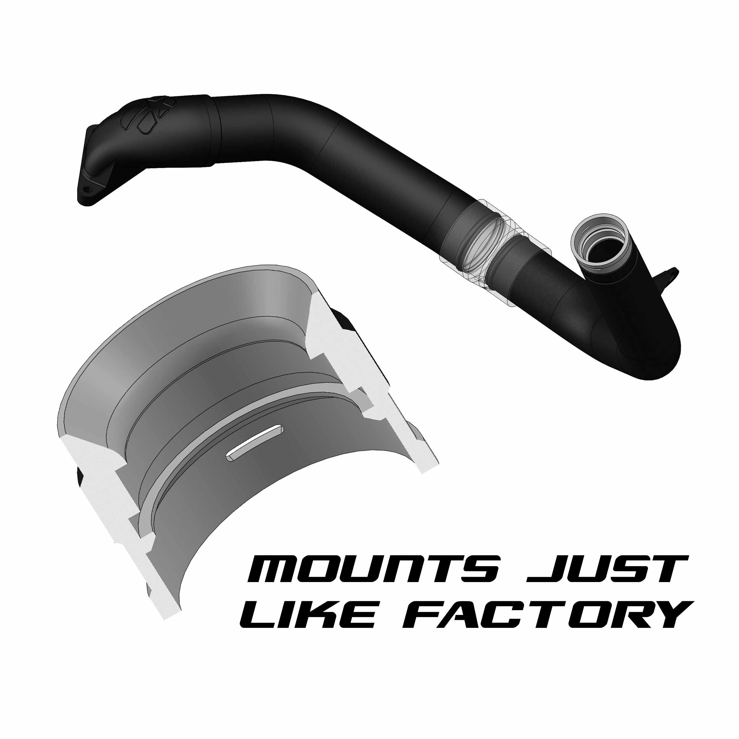 OVERTAKE Lower Charge Pipe - Subaru 2022-26 WRX