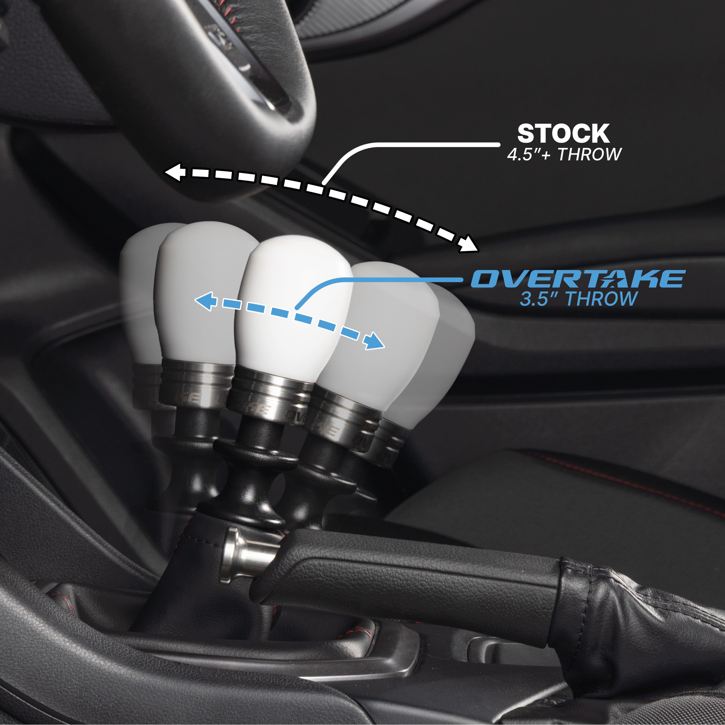 OVERTAKE Short Shift Transmission Plate - Subaru 2015-2026 WRX, 2018-2023 Crosstrek