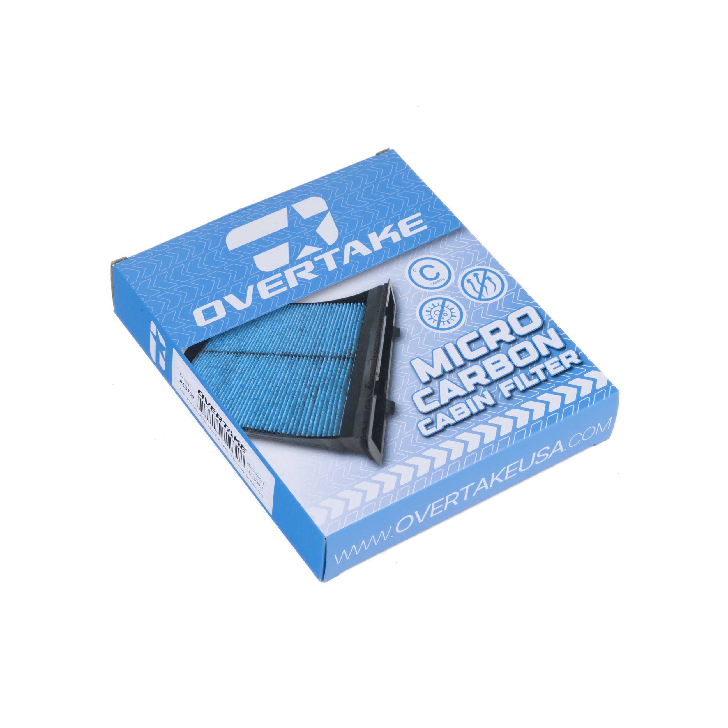 OVERTAKE Micro Carbon Cabin Air Filter - Subaru 2017-2023 Impreza, 2018-2023 Crosstrek, 2019-2026 Ascent, 2020-2026 Legacy/OB