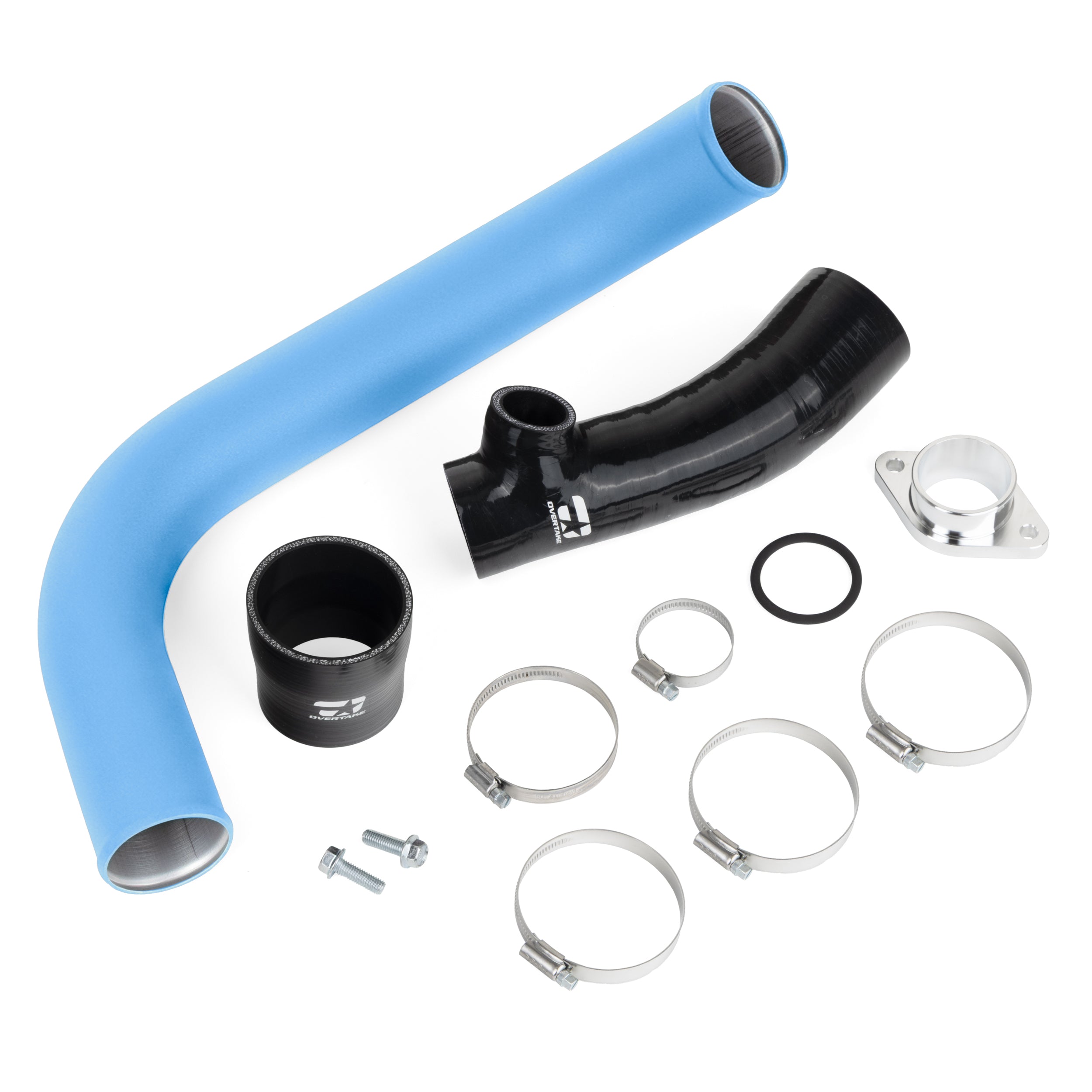 Overtake charge pipe kit for 2015-2021 Subaru WRX in Overtake Blue powder coat #color_overtake blue