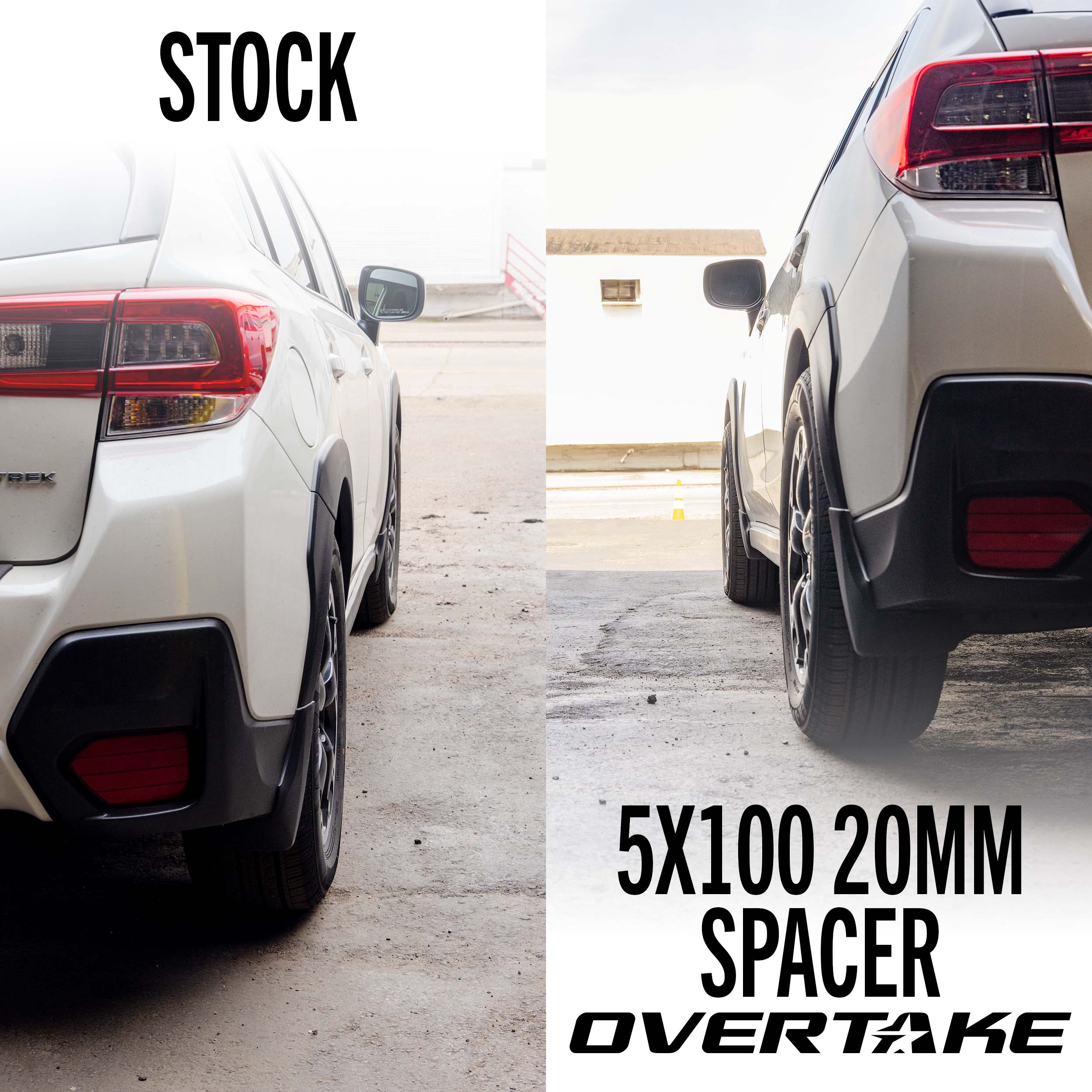 OVERTAKE Wheel Spacers - Pair - Subaru WRX / STI / BRZ / GR86 / Forester / Outback / Impreza #lug pattern & size_5x100 - 20mm