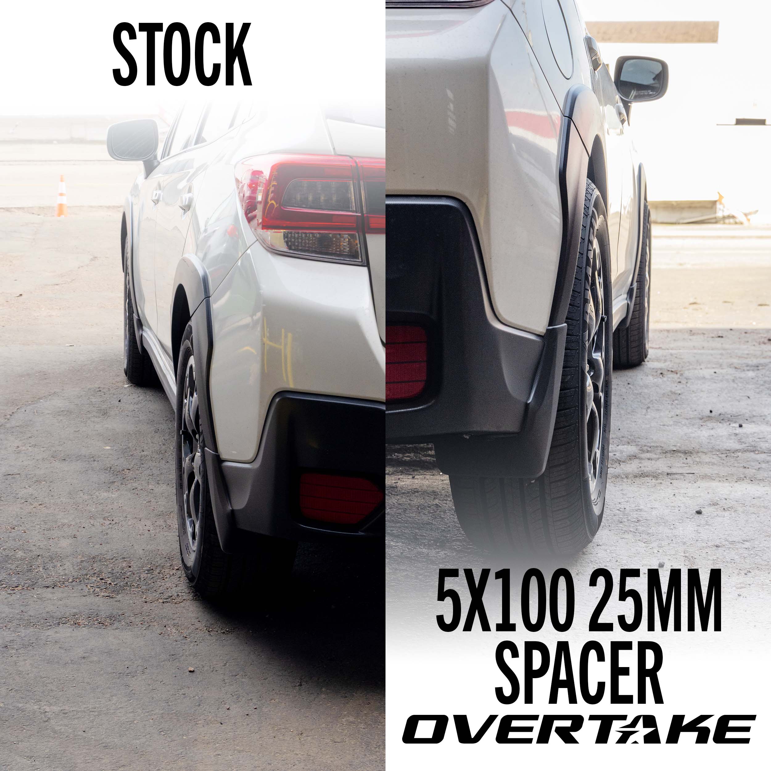OVERTAKE Wheel Spacers - Pair - Subaru WRX / STI / BRZ / GR86 / Forester / Outback / Impreza #lug pattern & size_5x100 - 25mm