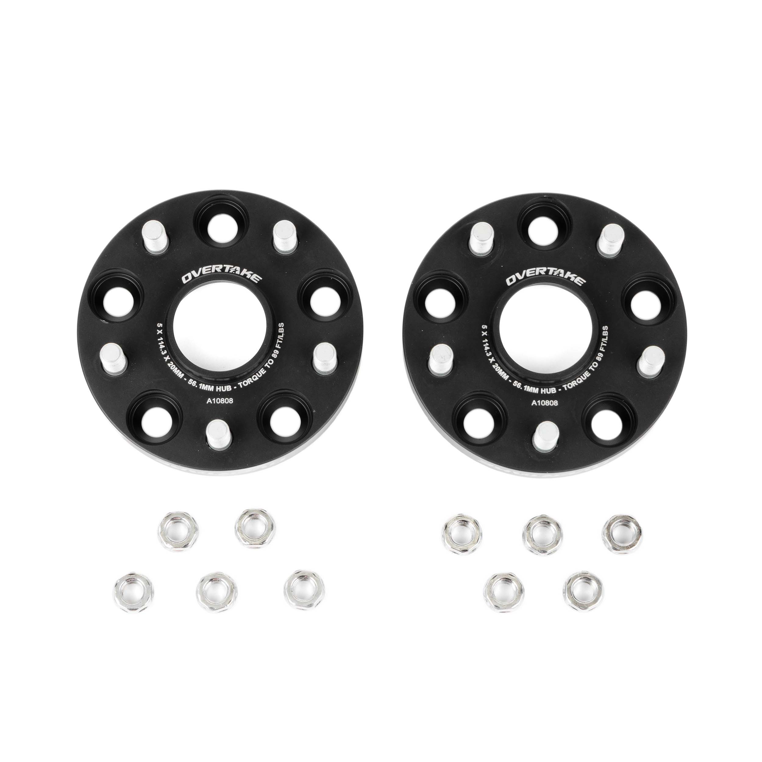 OVERTAKE Wheel Spacers 5x114.3 lug pattern - Pair - Subaru WRX / STI Crosstrek / Impreza / Forester / Outback / Ascent