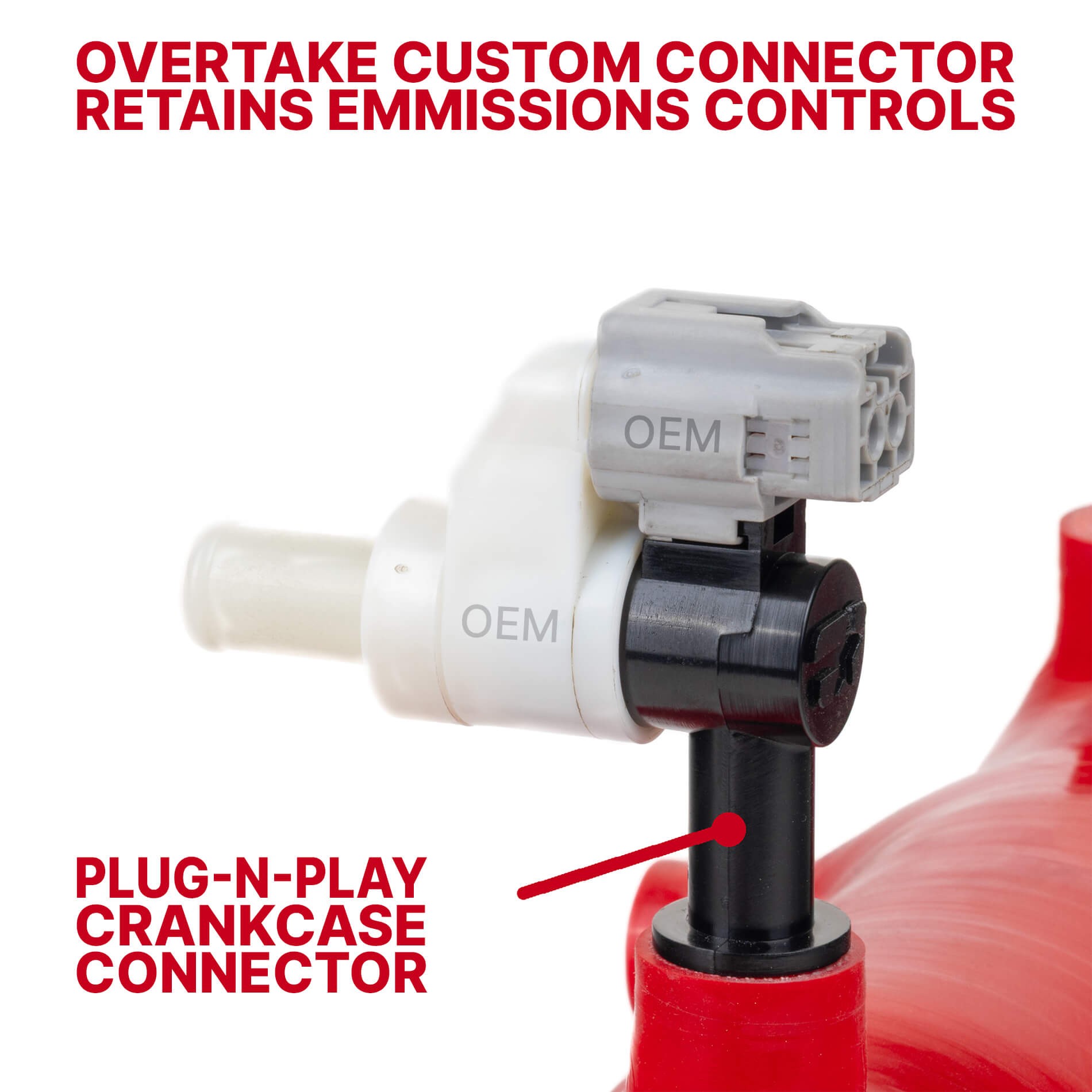 Overtake Silicone Turbo Inlet Hose - Subaru 2004-21 STi, 2002-07 WRX, 2004-08 FXT