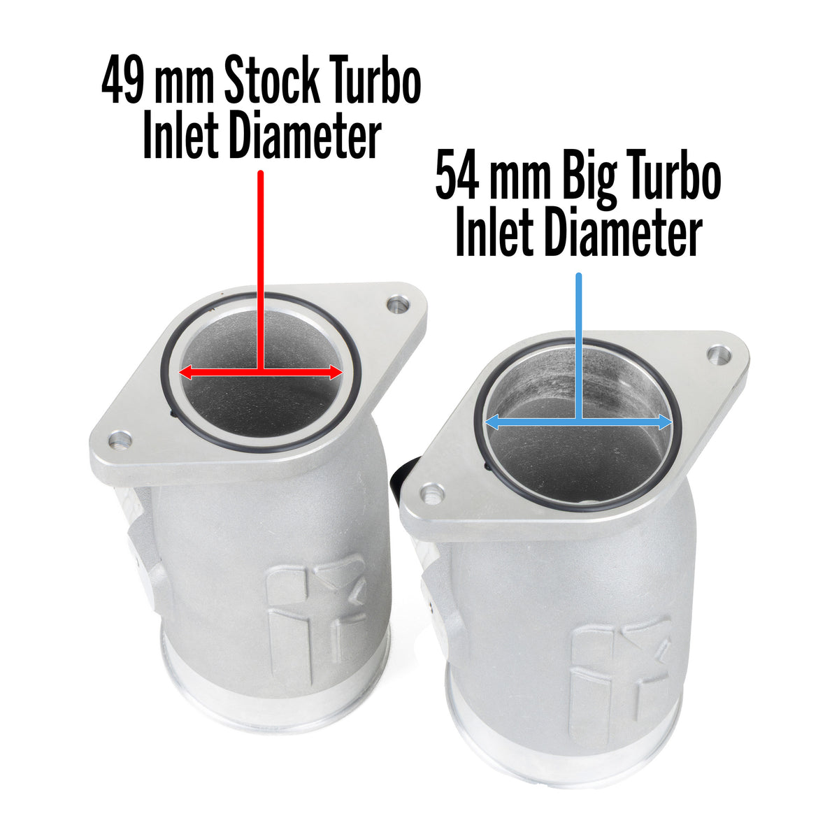 Turbo Inlet Insert OVERTAKE Aluminum BIG TURBO Inlet - Subaru 2015-2021 WRX, 2014-2018 Fo
