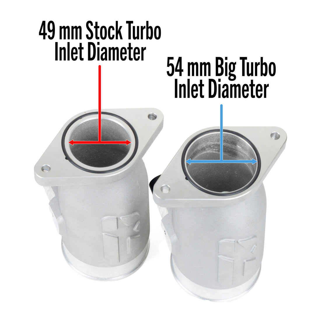 OVERTAKE Aluminum BIG TURBO Inlet - Subaru 2015-2021 WRX, 2014-2018 Fo