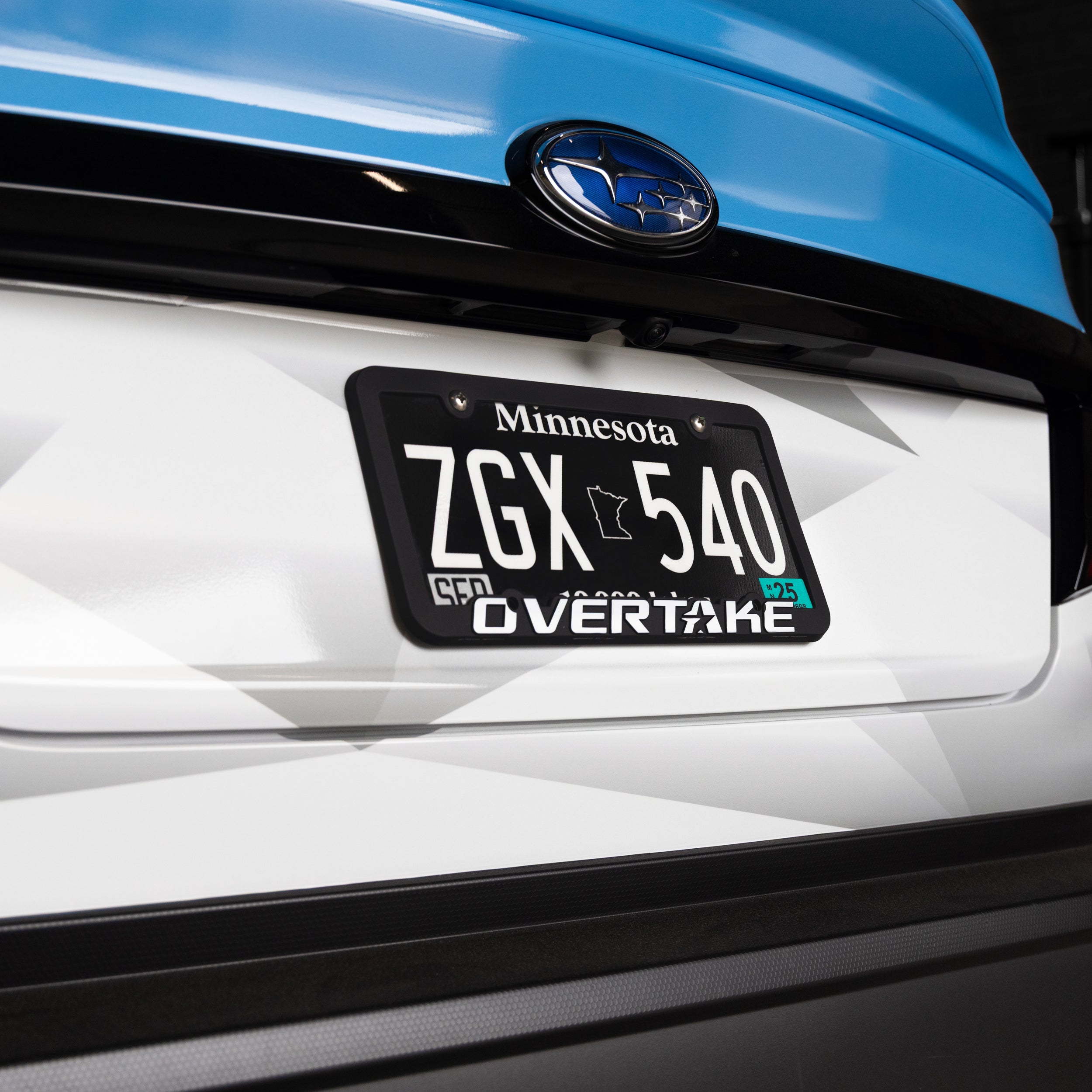 Overtake License Plate Frame - Silicone