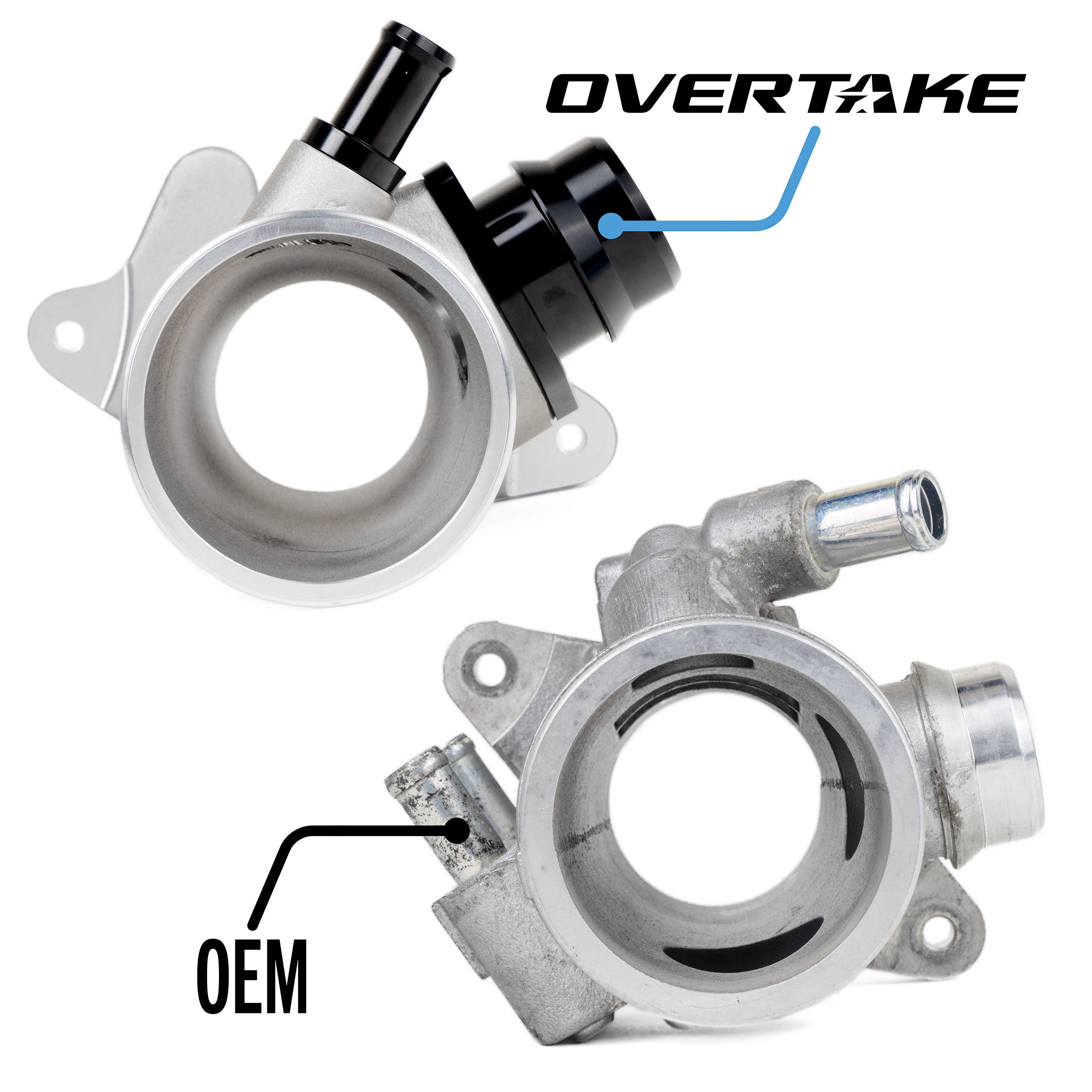 Overtake Aluminum Turbo Inlet - Big Turbo Subaru 2022+ WRX