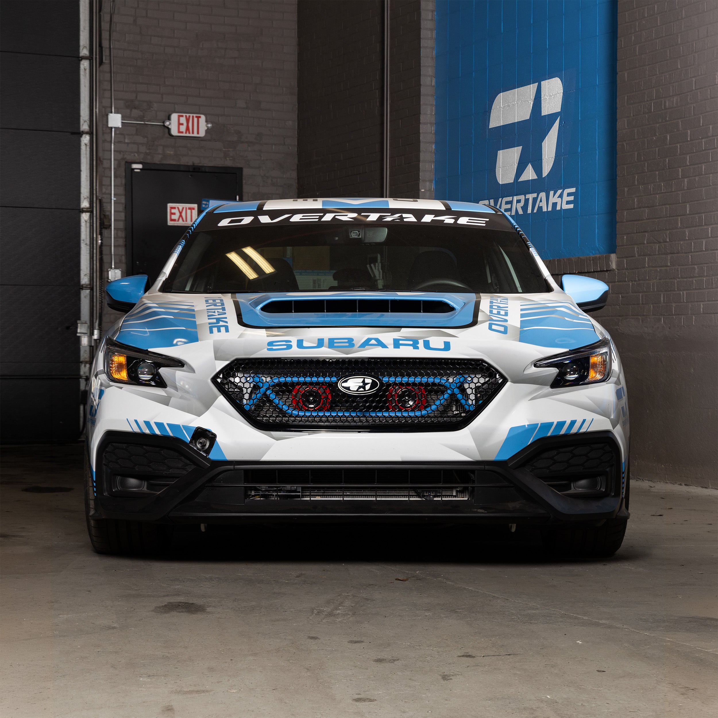 OVERTAKE Radiator Brace - Subaru 2022-2026 WRX #color_overtake blue