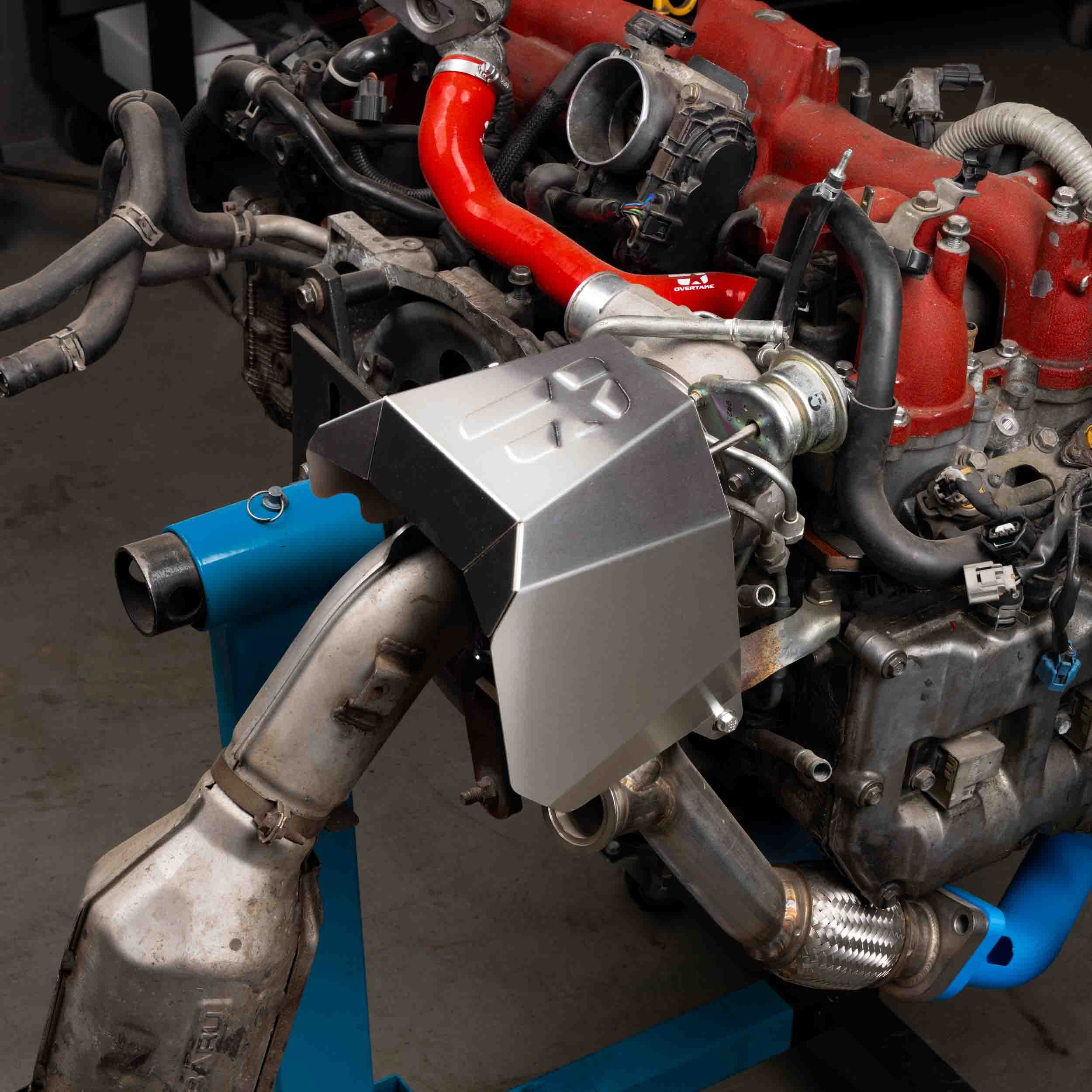 OVERTAKE Turbo Heatshield - Subaru 2002-2014 WRX, 2004-2021 STI, 2004-2013 Forester XT, 2005-2009 Outback XT, 2005-2009 Legacy GT