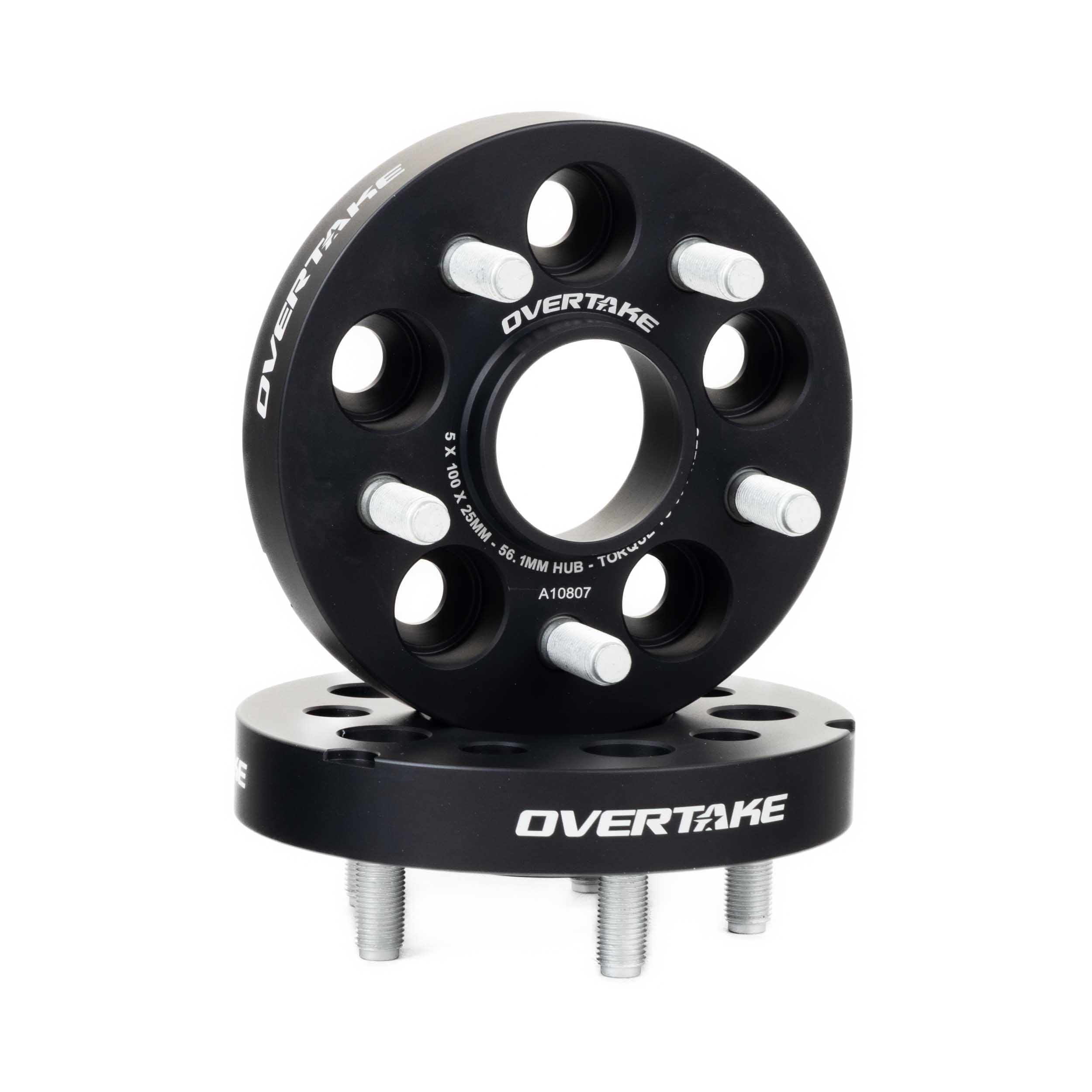 OVERTAKE 25mm wheel spacers for Subaru WRX 2002-2014, STI 2004
BRZ 2013-2026, GR86 2013-2026 Forester 1998-2018, Impreza 1993-2023, Outback 2000-2014, Legacy 1989-2014, Crosstrek 2013-2023, Baja 2003-2006, Tribeca 2006-2014. 5x100 bolt pattern, sold as pair. 