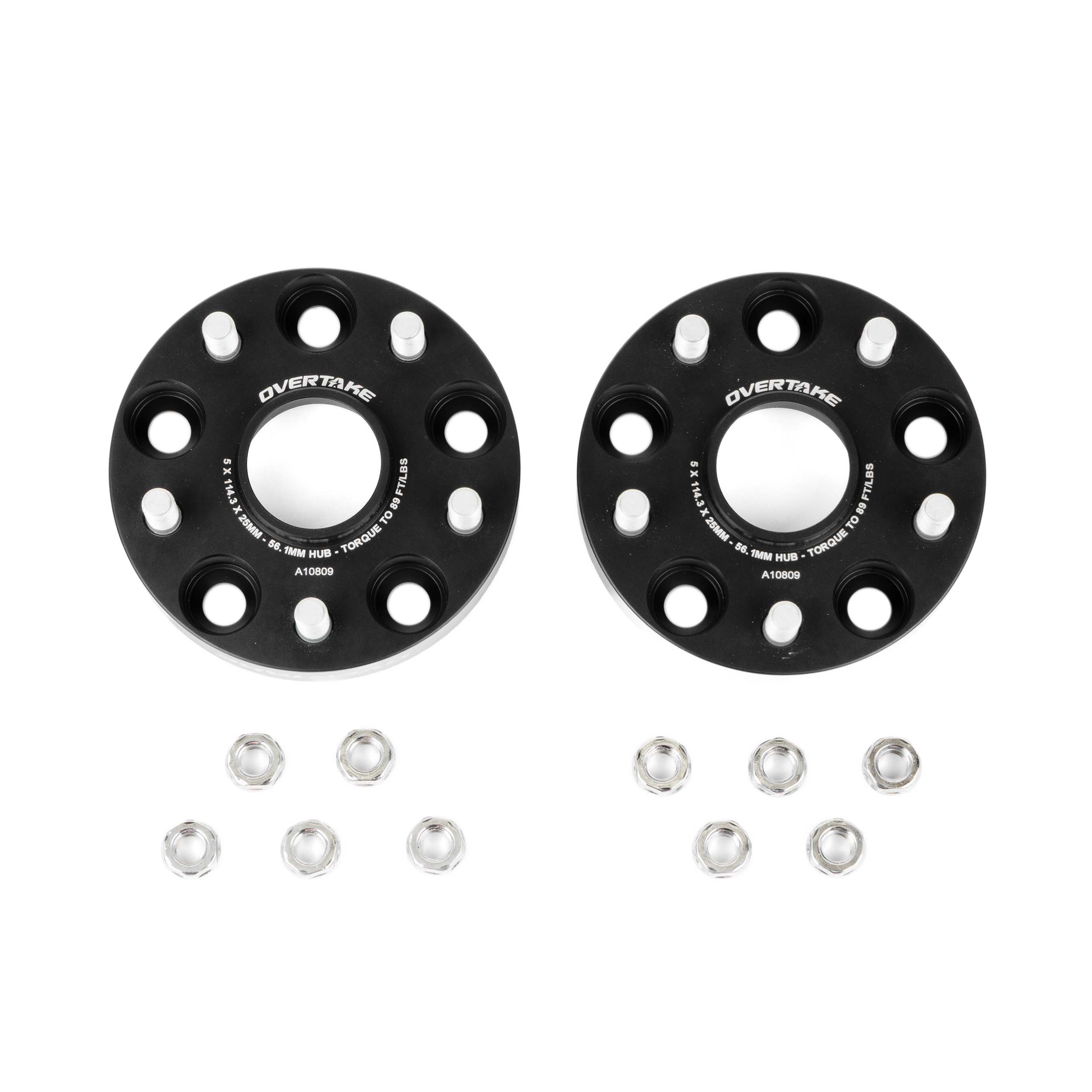 OVERTAKE Wheel Spacers 5x114.3 - Pair - Subaru WRX / STI / Ascent / Forester / Outback / Impreza 
