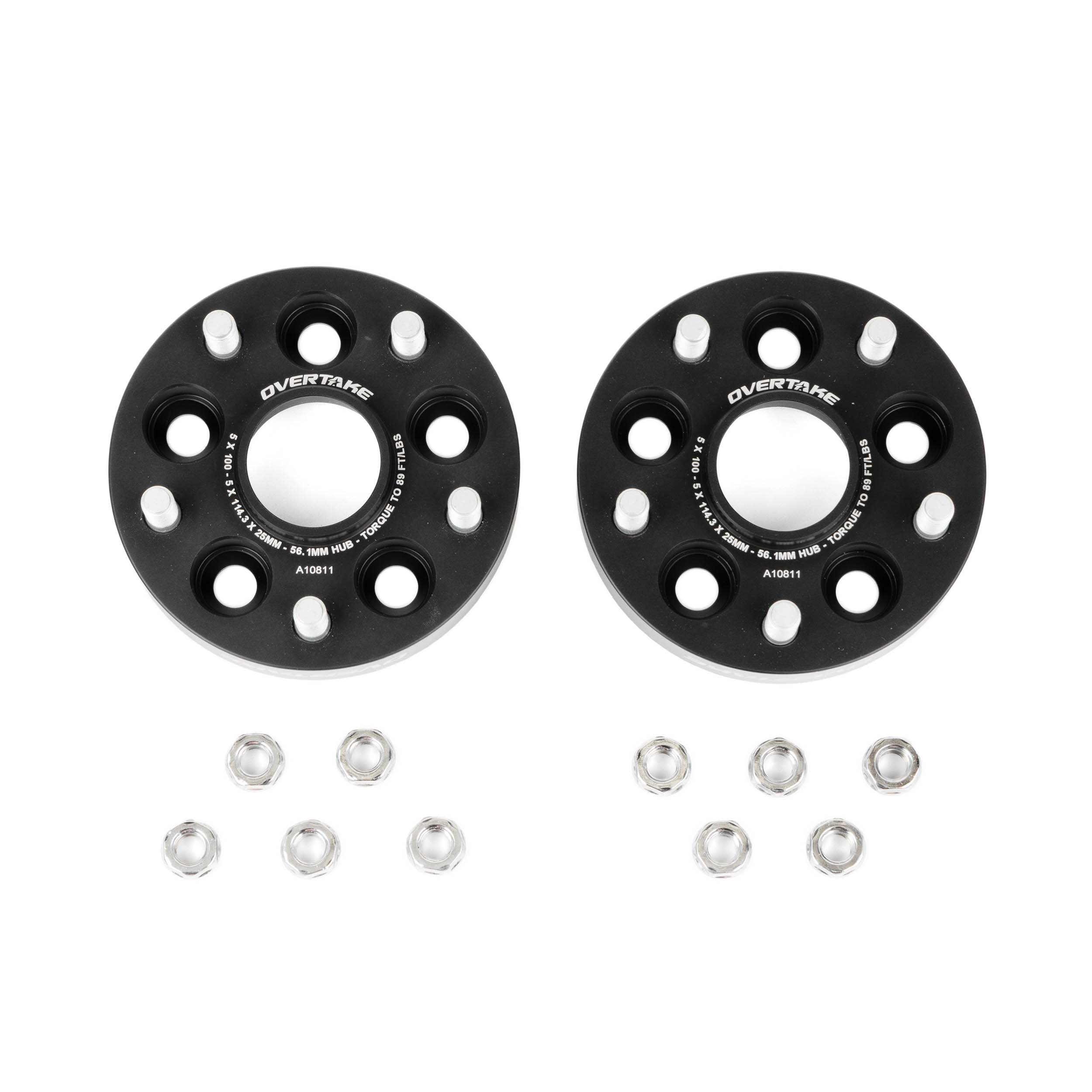OVERTAKE Wheel Spacer Adapters. Convert your 5x100 Subaru to 5x144.3 lug pattern - Pair - Subaru WRX / STI / BRZ / GR86 / Forester / Outback / Impreza